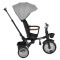 Tricicleta Pliabila cu maner, 1-5 Ani, Byox Jasper Grey, scaun reversibil 360 grade si pozitie de somn, Dimensiune pliat 70 x 50 x 55 cm