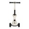 Trotineta copii 2 in 1 Byox Checkmate Royal White, cu scaun si ghidon reglabil, lumini si muzica, 3+ ani, 50 kg