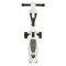 Trotineta copii 2 in 1 Byox Checkmate Royal White, cu scaun si ghidon reglabil, lumini si muzica, 3+ ani, 50 kg