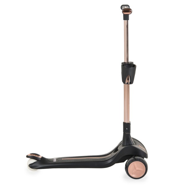 Trotineta copii Byox Aero Coal Black, pliabila, ghidon reglabil 5 niveluri, lumini fara baterii, 3+ ani, 50 kg