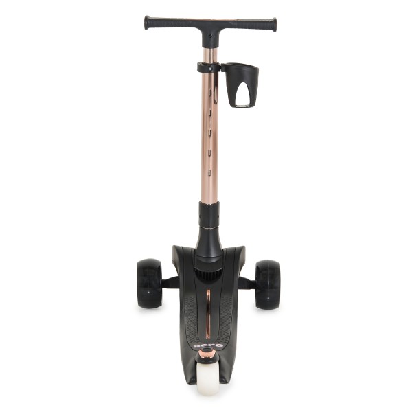 Trotineta copii Byox Aero Coal Black, pliabila, ghidon reglabil 5 niveluri, lumini fara baterii, 3+ ani, 50 kg