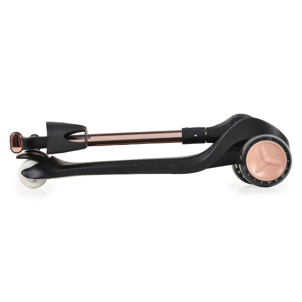 Trotineta copii Byox Aero Coal Black, pliabila, ghidon reglabil 5 niveluri, lumini fara baterii, 3+ ani, 50 kg