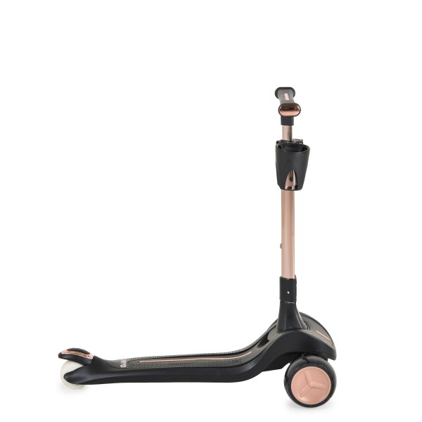 Trotineta copii Byox Aero Coal Black, pliabila, ghidon reglabil 5 niveluri, lumini fara baterii, 3+ ani, 50 kg