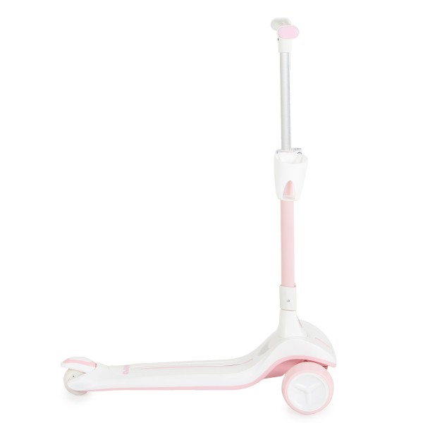 Trotineta copii Byox Aero Lace Pink, pliabila, ghidon reglabil 5 niveluri, lumini fara baterii, 3+ ani, 50 kg