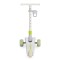 Trotineta copii Byox Aero Lime Green, pliabila, ghidon reglabil 5 niveluri, lumini fara baterii, 3+ ani, 50 kg