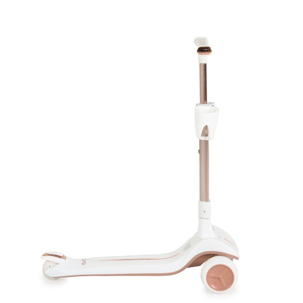 Trotineta copii Byox Aero Royal White, pliabila, ghidon reglabil 5 niveluri, lumini fara baterii, 3+ ani, 50 kg