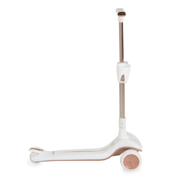 Trotineta copii Byox Aero Royal White, pliabila, ghidon reglabil 5 niveluri, lumini fara baterii, 3+ ani, 50 kg