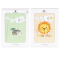 Set 2 bucati Păturică Bebe Cocolino Cangaroo 110x80 cm – Moale și Pufoasă, pentru Pătuț și Cărucior, 0+ luni, Galben si Verde