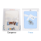 Set 2 bucati Păturică Bebe Cocolino Cangaroo 110x80 cm – Moale și Pufoasă, pentru Pătuț și Cărucior, 0+ luni, Alb si Albastru