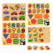 Set 4 Puzzle-uri din Lemn pentru Copii 3-5 ani – Joc Educațional cu Cifre, Forme, Animale și Vehicule