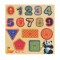 Puzzle din Lemn Educațional – Set 4 Bucăți pentru Copii 3-5 Ani – Cifre, Forme, Animale și Vehicule