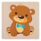 Set 8 Puzzle-uri din Lemn pentru Copii 3-5 Ani – Animale și Dinozauri, Joc Educativ