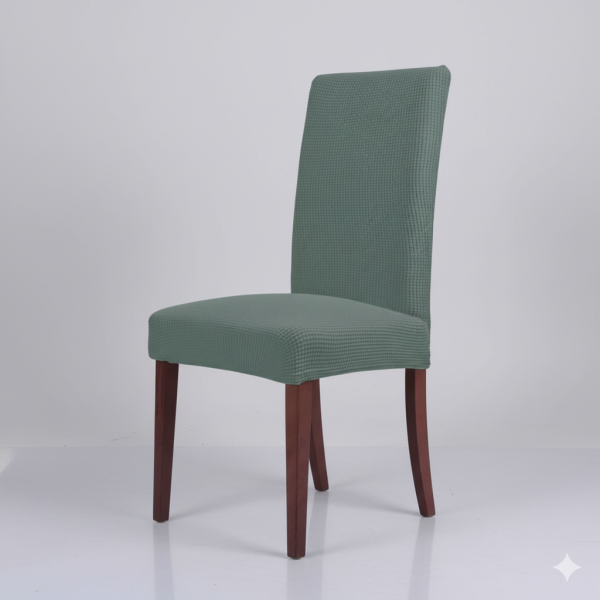 Husă de scaun decorativă elastică OEM verde menta – pentru scaune fără brațe