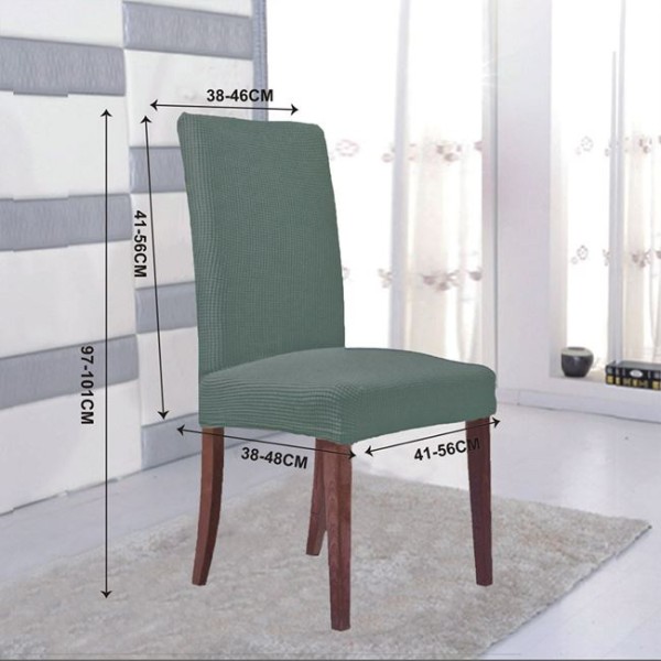Husă de scaun decorativă elastică OEM verde menta – pentru scaune fără brațe