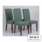 Set 4 huse scaun elastice decorative OEM verde menta – pentru scaune fără brațe