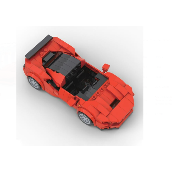 Set cuburi de construcție 272 piese Creative Blocks – mașină de curse roșie 15.5 cm, nivel dificultate 3/5, 6 ani+