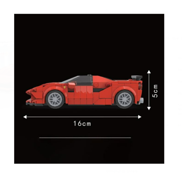 Set cuburi de construcție 272 piese Creative Blocks – mașină de curse roșie 15.5 cm, nivel dificultate 3/5, 6 ani+