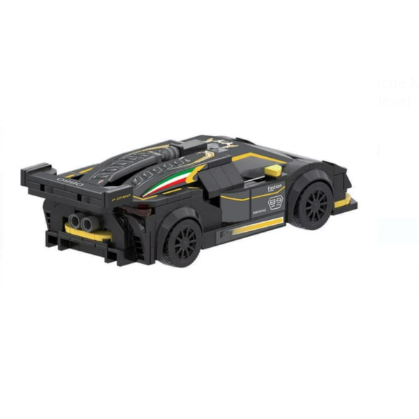 Set cuburi de construcție 272 piese Creative Blocks – mașină de curse neagra 15.5 cm, nivel dificultate 3/5, 6 ani+