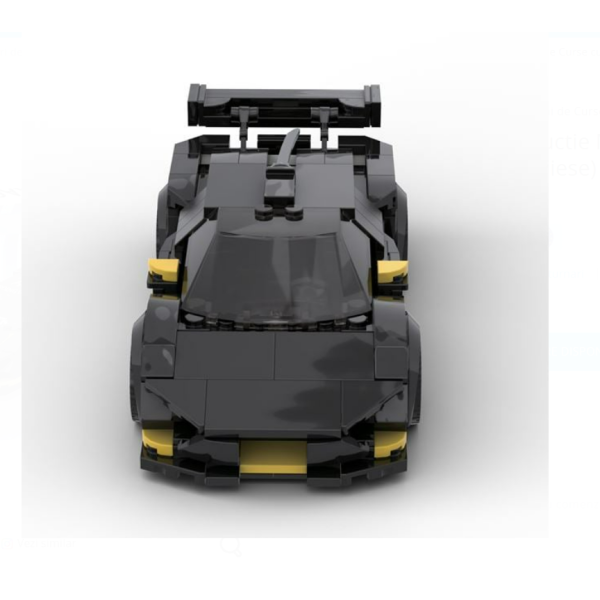 Set cuburi de construcție 272 piese Creative Blocks – mașină de curse neagra 15.5 cm, nivel dificultate 3/5, 6 ani+