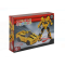 Set cuburi de construcție 258 piese – Robot Transformer 2 în 1 mașină galbenă, nivel dificultate 3/5, 6 ani+