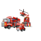 Set cuburi de construcție 709 piese Creative Blocks – Stație de Pompieri cu vehicule, elicopter și figurine, dificultate 4/5
