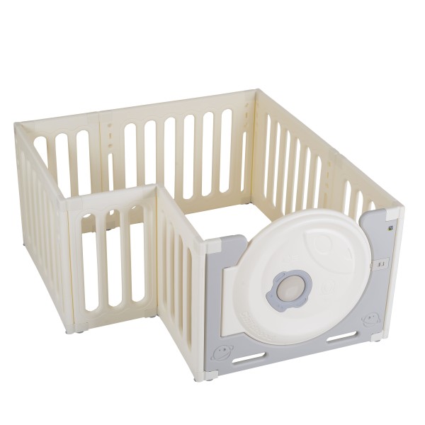 Țarc de Joacă Cubby Land cu Covoraș XPE și 50 Bile – Transformabil în Dulap, Moni Garden