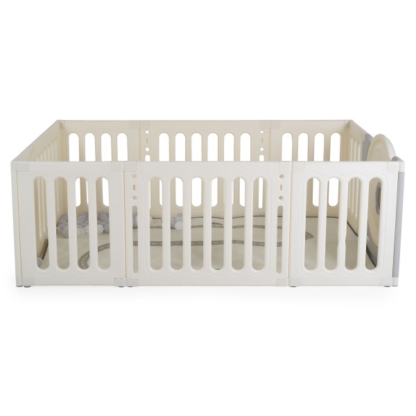 Țarc de Joacă Cubby Land cu Covoraș XPE și 50 Bile – Transformabil în Dulap, Moni Garden