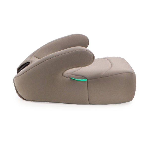 Scaun Auto Copii Race Moni Cool beige, Fără ISOFIX, 100–150 cm R129 i-Size, Booster Detasabil, Tetieră Reglabilă