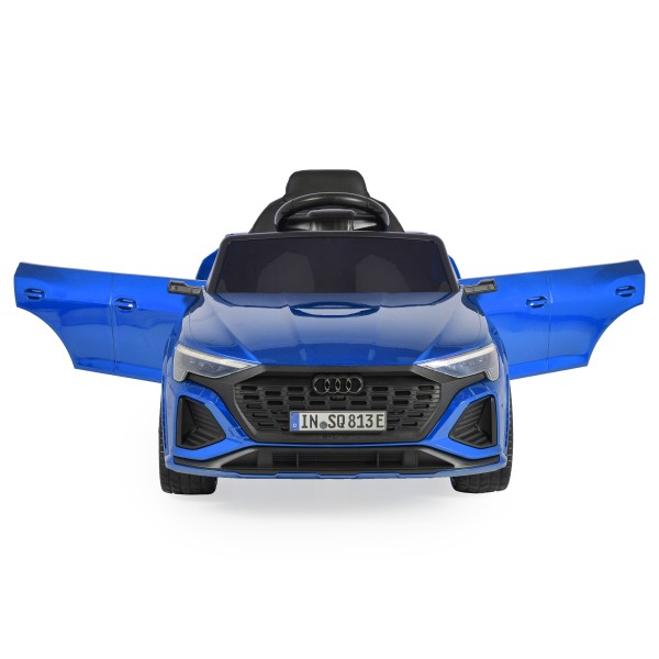 Masina Electrica Copii Audi SQ8 e-tron blue 12V 7Ah, Telecomanda 2.4GHz, Bluetooth, Lumini LED, Roti EVA