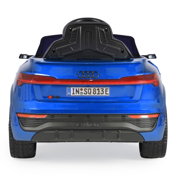 Masina Electrica Copii Audi SQ8 e-tron blue 12V 7Ah, Telecomanda 2.4GHz, Bluetooth, Lumini LED, Roti EVA