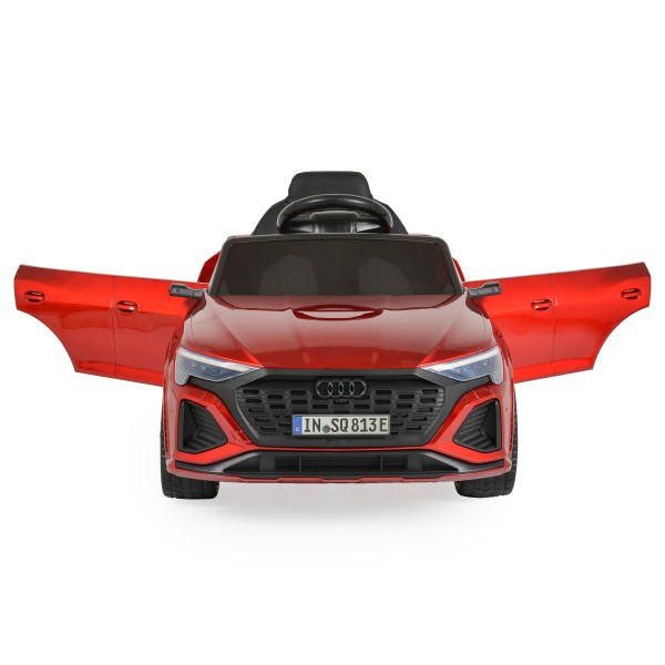 Masina Electrica Copii Audi SQ8 e-tron Red 12V 7Ah, Telecomanda 2.4GHz, Bluetooth, Lumini LED, Roti EVA
