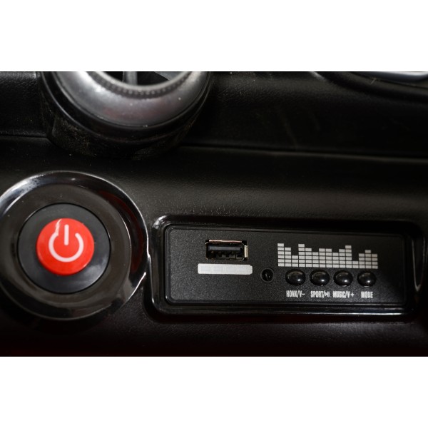 Masina Electrica Copii Moni Liberty blue 12V 7Ah, 3 Viteze 3-8 km/h, Telecomanda 2.4GHz, Bluetooth, LED, Roti EVA