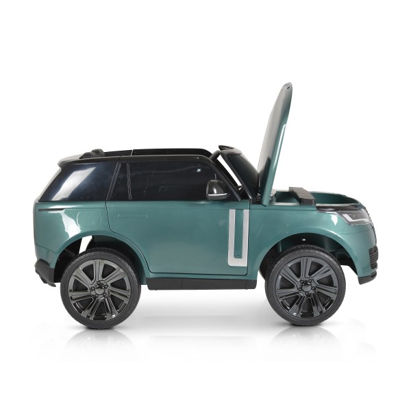 Masina Electrica Copii Land Rover green 24V 7Ah, 2x240W, 3 Viteze, Telecomanda 2.4GHz, Bluetooth, Roti EVA, Varsta 3-8 ani