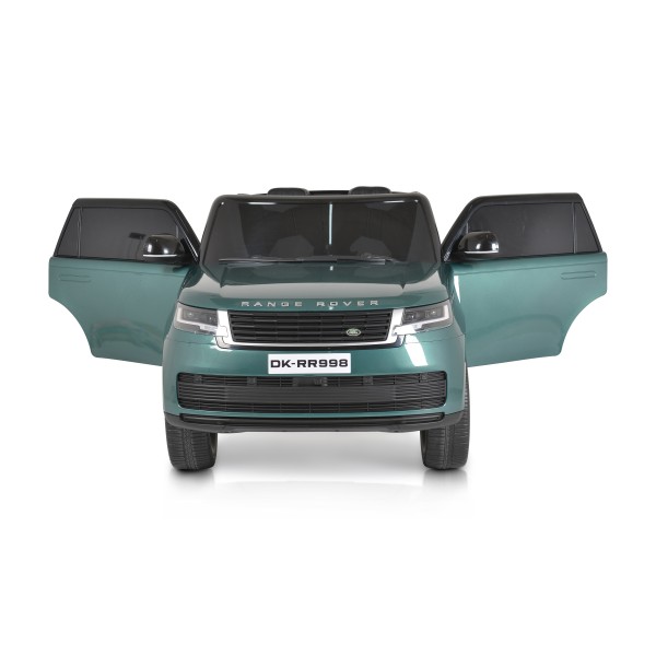 Masina Electrica Copii Land Rover green 24V 7Ah, 2x240W, 3 Viteze, Telecomanda 2.4GHz, Bluetooth, Roti EVA, Varsta 3-8 ani