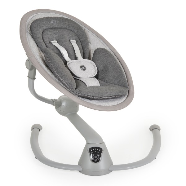 Leagan Electric Cloud Premium light grey cu Rotatie 360°, 5 Viteze, Detector Miscare, Telecomanda, 0-9 kg