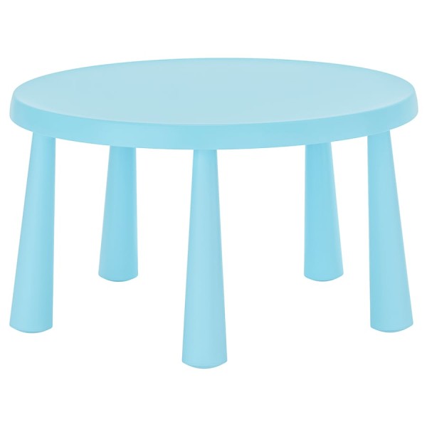Masuta rotunda de joaca si activitati pentru copii, Rocky Blue, Dimensiune 85x48 cm, Varsta 2 Ani+