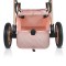Cărucior 2 în 1 Midas Pink pentru Nou-Născuți – Landou Transformabil în Modul Sport, Cadru Ușor din Aluminiu, Reversibil, 0-15 kg