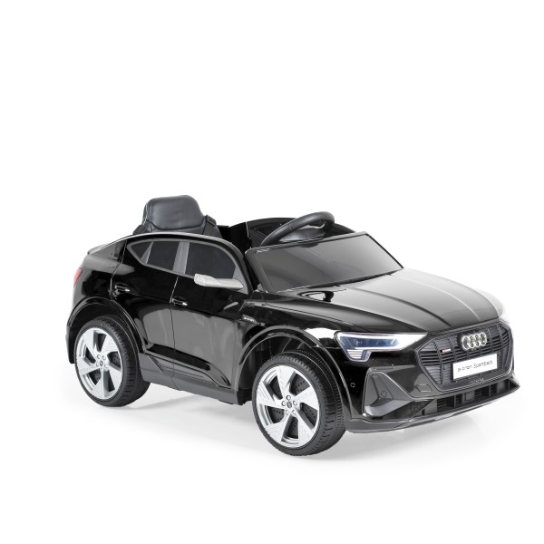 Masina Electrica Copii Audi Black 12V 7Ah, 2 Motoare, 3-8 km/h, Telecomanda 2.4GHz, Bluetooth, Roti EVA
