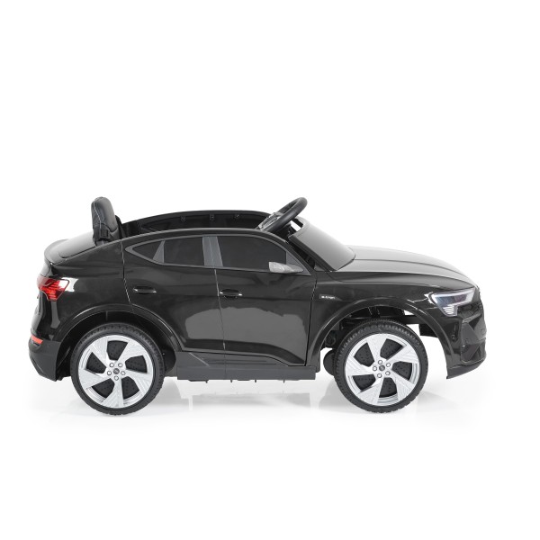 Masina Electrica Copii Audi Black 12V 7Ah, 2 Motoare, 3-8 km/h, Telecomanda 2.4GHz, Bluetooth, Roti EVA