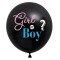 Balon mare cu confetti pentru dezvaluire gen bebelus, Gender Reveal Girl or Boy, Albastru si Roz