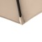 Umbrelă Grădină Bej cu brat Lateral, 290×290 cm din Oțel şi Poliester cu Ventilație Anti-Vânt, Mecanism Manual, Protectie UV