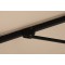 Umbrelă Grădină Bej cu brat Lateral, 290×290 cm din Oțel şi Poliester cu Ventilație Anti-Vânt, Mecanism Manual, Protectie UV