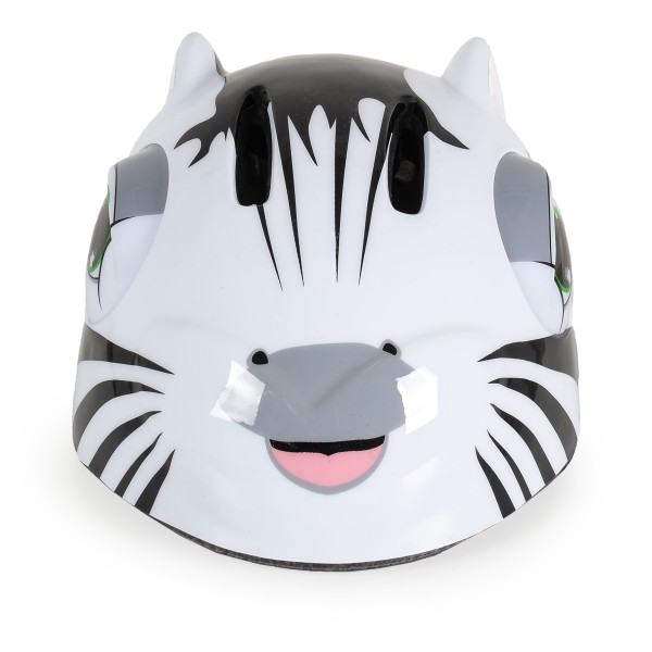 Cască pentru copii Byox Kati White cu lumină LED, ventilație și mărime reglabilă S (48–54 cm) – Protecție ușoară pentru bicicletă, trotinetă și role