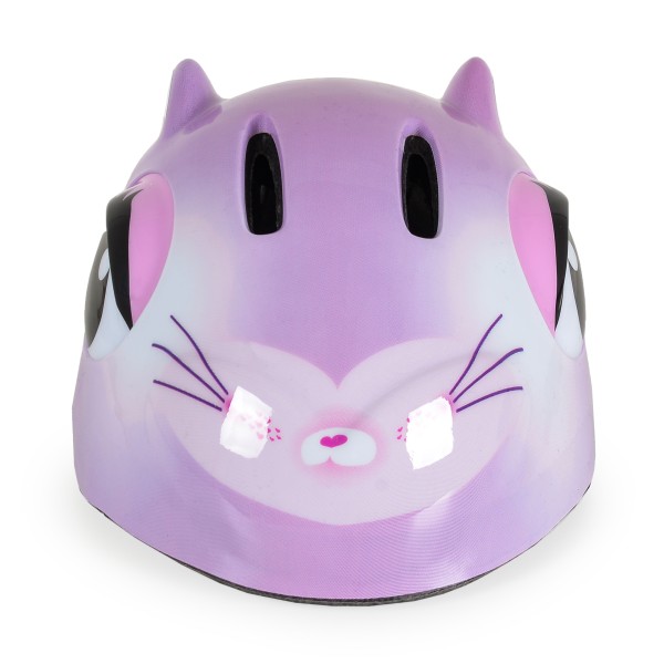 Cască pentru copii Byox Kati Liliac cu lumină LED, ventilație și mărime reglabilă S (48–54 cm) – Protecție ușoară pentru bicicletă, trotinetă și role
