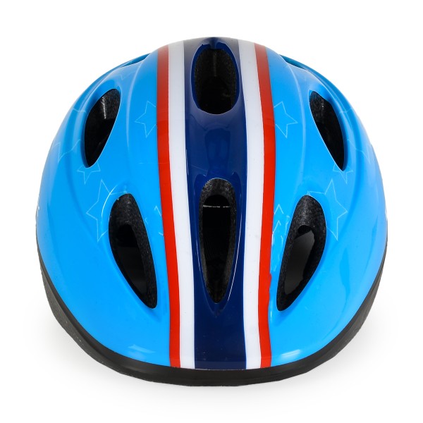 Cască pentru copii Byox Y03 Blue cu lumină LED și ventilație – Mărime reglabilă (48–54 cm), ușoară și sigură pentru bicicletă, trotinetă sau role