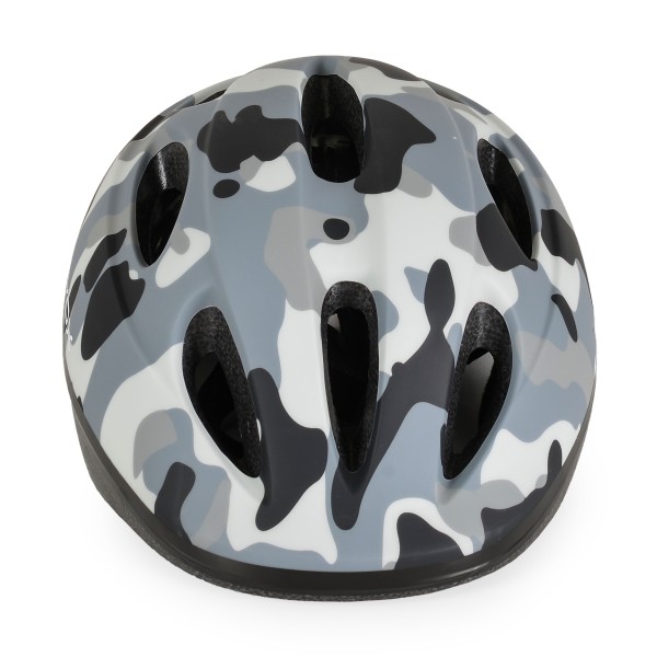 Cască pentru copii Byox Y03 Grey cu lumină LED și ventilație – Mărime reglabilă (48–54 cm), ușoară și sigură pentru bicicletă, trotinetă sau role