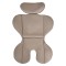 Scaun auto copii Moni Rock Cool beige i-Size 76–150 cm – centură 5 puncte, protecție laterală SIP, tetieră reglabilă și confort sporit în călătorii