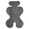 Scaun auto copii Moni Rock Space Grey i-Size 76–150 cm – centură 5 puncte, protecție laterală SIP, tetieră reglabilă și confort sporit în călătorii