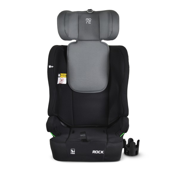 Scaun auto copii Moni Rock Space Grey i-Size 76–150 cm – centură 5 puncte, protecție laterală SIP, tetieră reglabilă și confort sporit în călătorii