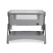 Pătuț bebeluși Co-Sleeper Cangaroo Cozy Grey – 5 poziții reglabile, barieră rabatabilă, funcție antireflux și coș de depozitare
